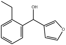 2-ETHYLPHENYL-(3-FURYL)METHANOL Struktur