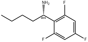 (1S)-1-(2,4,6-TRIFLUOROPHENYL)PENTYLAMINE Struktur