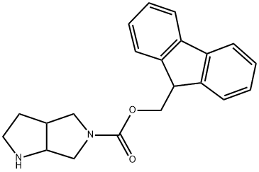 (9H-FLUOREN-9-YL)METHYL HEXAHYDROPYRROLO[3,4-B]PYRROLE-5(1H)-CARBOXYLATE Struktur