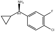 (1R)(4-CHLORO-3-FLUOROPHENYL)CYCLOPROPYLMETHYLAMINE Struktur