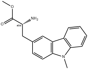 METHYL (2R)-2-AMINO-3-(9-METHYLCARBAZOL-3-YL)PROPANOATE Struktur