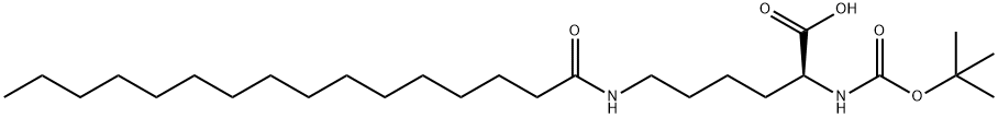 BOC-L-LYS(PALM)-OH Struktur