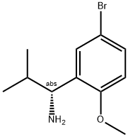 (1R)-1-(5-BROMO-2-METHOXYPHENYL)-2-METHYLPROPYLAMINE Struktur