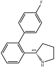 (2S)-2-[2-(4-FLUOROPHENYL)PHENYL]PYRROLIDINE Struktur