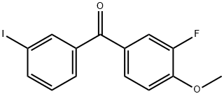 3-FLUORO-3'-IODO-4-METHOXYBENZOPHENONE Struktur