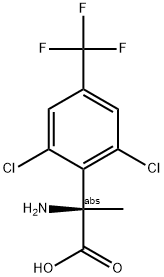 (2R)-2-AMINO-2-[2,6-DICHLORO-4-(TRIFLUOROMETHYL)PHENYL]PROPANOIC ACID Struktur