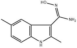 N-HYDROXY-2,5-DIMETHYLINDOLE-3-CARBOXAMIDINE Struktur