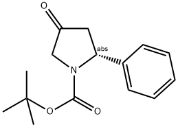 (2R)-2-PHENYL-4-OXOPYRROLIDINE, N-BOC PROTECTED Struktur