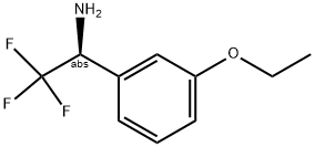 (1S)-1-(3-ETHOXYPHENYL)-2,2,2-TRIFLUOROETHYLAMINE Struktur