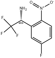 (1R)-2,2,2-TRIFLUORO-1-(5-FLUORO-2-NITROPHENYL)ETHYLAMINE Struktur