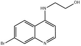 7-BROMO-4-(2-HYDROXYETHYL)AMINOQUINOLINE Struktur