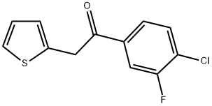 4'-CHLORO-3'-FLUORO-2-THIENYLACETOPHENONE Struktur