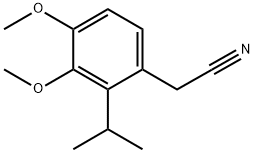 3,4-DIMETHOXY-2-(1-METHYLETHYL)BENZENEACETONITRILE Struktur