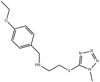 N-(4-ETHOXYBENZYL)-2-((1-METHYL-1H-TETRAZOL-5-YL)THIO)ETHANAMINE Struktur