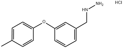 3-(4-METHYL-PHENOXY)-BENZYL-HYDRAZINE HYDROCHLORIDE Struktur