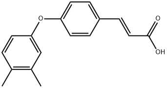 (E)-3-(4-(3,4-DIMETHYLPHENOXY)PHENYL)ACRYLIC ACID Struktur