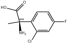 (2R)-2-AMINO-2-(2-CHLORO-4-FLUOROPHENYL)PROPANOIC ACID Struktur