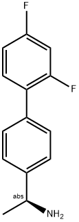 (1S)-1-[4-(2,4-DIFLUOROPHENYL)PHENYL]ETHYLAMINE Struktur