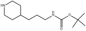 TERT-BUTYL 3-(PIPERIDIN-4-YL)PROPYLCARBAMATE Struktur