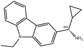 (1S)CYCLOPROPYL(9-ETHYLCARBAZOL-3-YL)METHYLAMINE Struktur