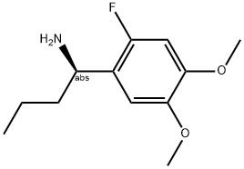 (1R)-1-(2-FLUORO-4,5-DIMETHOXYPHENYL)BUTYLAMINE Struktur