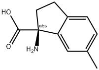 (1S)-1-AMINO-6-METHYLINDANECARBOXYLIC ACID Struktur