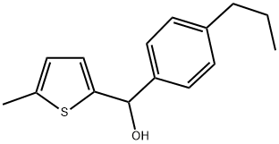 5-METHYL-2-THIENYL-(4-N-PROPYLPHENYL)METHANOL Struktur