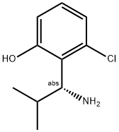 2-((1R)-1-AMINO-2-METHYLPROPYL)-3-CHLOROPHENOL Struktur