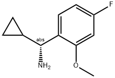 (1R)CYCLOPROPYL(4-FLUORO-2-METHOXYPHENYL)METHYLAMINE Struktur