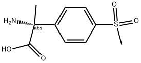 (2R)-2-AMINO-2-[4-(METHYLSULFONYL)PHENYL]PROPANOIC ACID Struktur