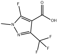 5-FLUORO-1-METHYL-3-TRIFLUOROMETHYL-1H-PYRAZOLE-4-CARBOXYLIC ACID Struktur