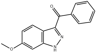 (6-METHOXY-1H-INDAZOL-3-YL)(PHENYL)METHANONE Struktur