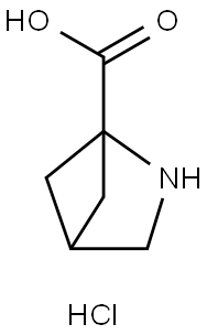 2-AZABICYCLO[2.1.1]HEXANE-1-CARBOXYLIC ACID HYDROCHLORIDE Struktur