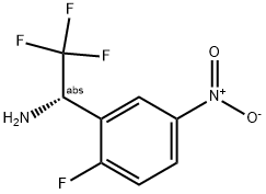 (1S)-2,2,2-TRIFLUORO-1-(2-FLUORO-5-NITROPHENYL)ETHYLAMINE Struktur