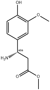 METHYL (3S)-3-AMINO-3-(4-HYDROXY-3-METHOXYPHENYL)PROPANOATE Struktur