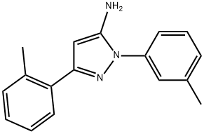 3-(2-METHYLPHENYL)-1-(3-METHYLPHENYL)-1H-PYRAZOL-5-AMINE Struktur