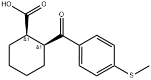 CIS-2-(4-METHYLTHIOBENZOYL)CYCLOHEXANE-1-CARBOXYLIC ACID Struktur