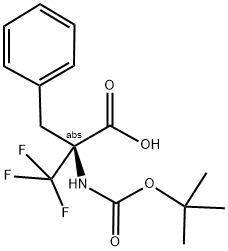 N-(TERT-BUTOXYCARBONYL)-A-(TRIFLUOROMETHYL)PHENYLALANINE Struktur