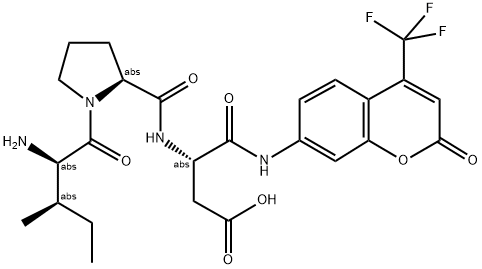 D-ILE-PRO-ARG-7-AMINO-4-TRIFLUOROMETHYLCOUMARIN Struktur