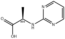 (2R)-2-(PYRIMIDIN-2-YLAMINO)PROPANOIC ACID Struktur