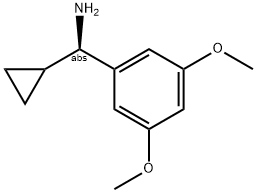 (1R)(3,5-DIMETHOXYPHENYL)CYCLOPROPYLMETHYLAMINE Struktur