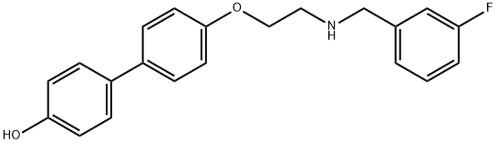 4'-[2-(3-FLUORO-BENZYLAMINO)-ETHOXY]-BIPHENYL-4-OL Struktur