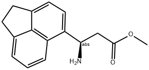 METHYL (3R)-3-ACENAPHTHEN-5-YL-3-AMINOPROPANOATE Struktur