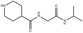 N-[2-(ISOPROPYLAMINO)-2-OXOETHYL]PIPERIDINE-4-CARBOXAMIDE Struktur