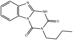 3-BUTYL-2,4-DIOXO(1,2-A)-S-TRIAZINOBENZIMIDAZOLE Struktur