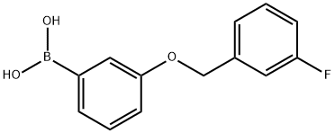 3-(3'-FLUOROBENZYLOXY)PHENYLBORONIC ACID Struktur