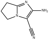 2-AMINO-6,7-DIHYDRO-5H-PYRROLO[1,2-A]IMIDAZOLE-3-CARBONITRILE Struktur