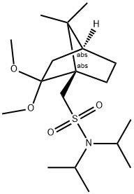 (R)-CAMPHORSULFONIC ACID DIISOPROPYLAMIDE DIMETHYL ACETAL Struktur