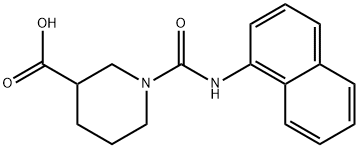 1-[(1-NAPHTHYLAMINO)CARBONYL]PIPERIDINE-3-CARBOXYLIC ACID Struktur