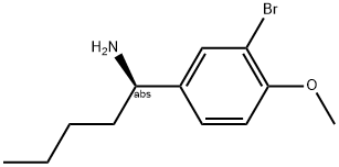 (1R)-1-(3-BROMO-4-METHOXYPHENYL)PENTYLAMINE Struktur